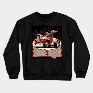 Cartoon semi truck Crewneck Sweatshirt